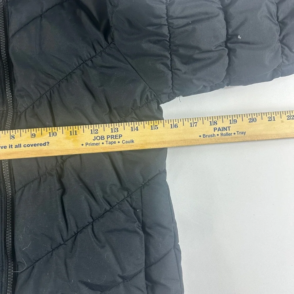 Columbia Kids Black Puffer Jacket Hooded Faux Fur Trim Size‎ 7 8